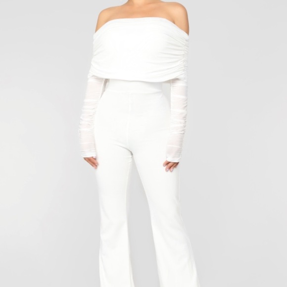 kendall white jumpsuit